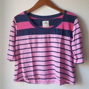 🌿Hollister Colorblock Striped Top